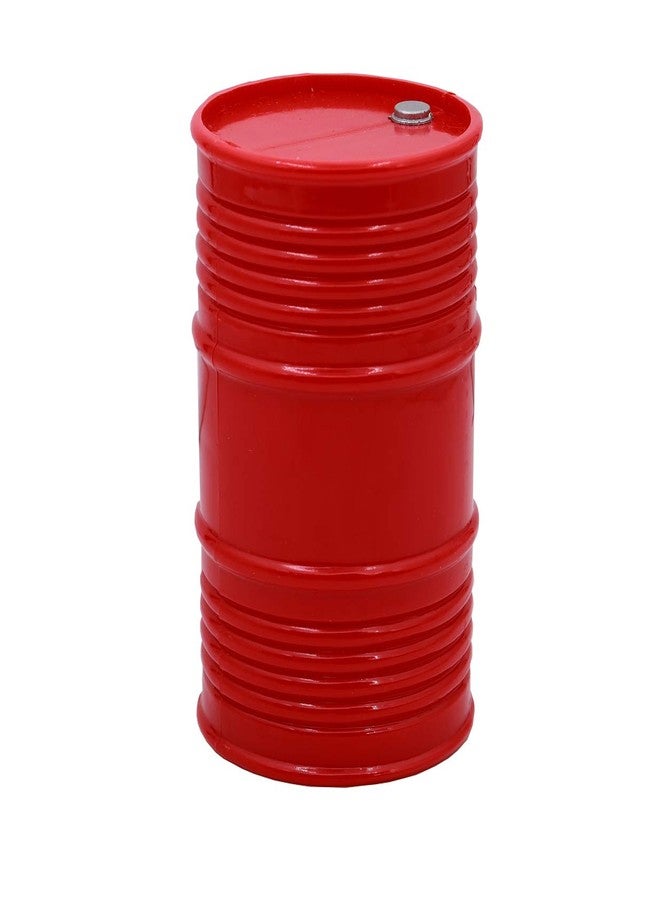 Treehobby RC Truck Oil Drum/Plastic Oil Drum Container for 1:10 SCX10 CC01 D90 RC4WD RC Rock Crawler Decorative Accessories(Red) - Image 1